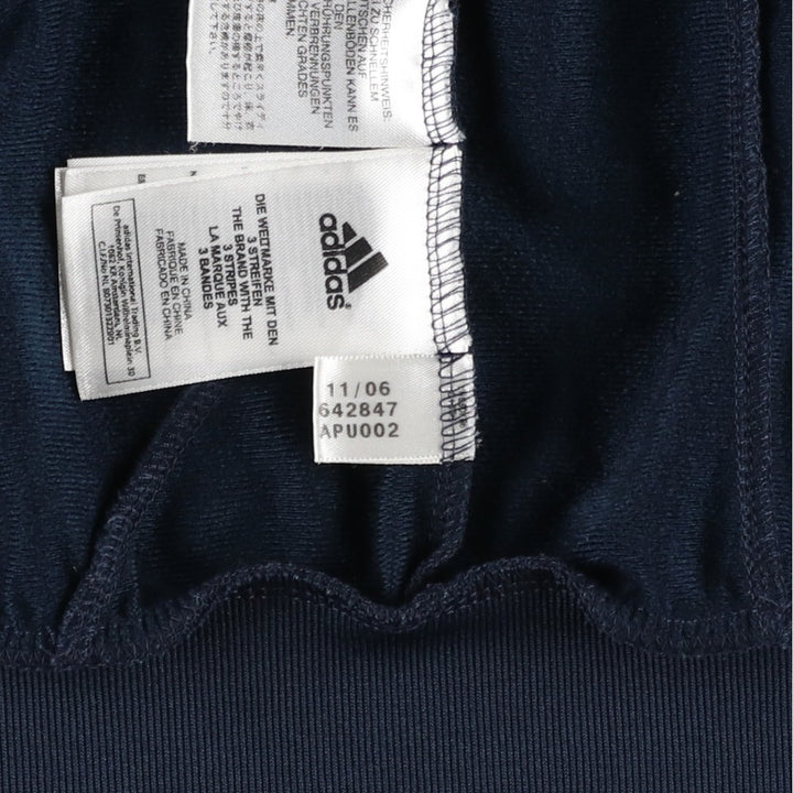 00'S adidas jersey track jacket, men's size M polyester navy blue type Vintage Second Hand
