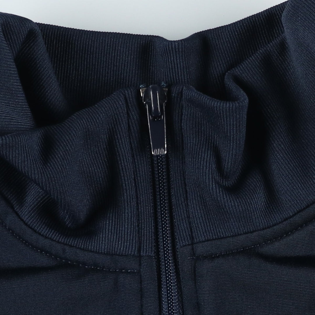 00'S adidas jersey track jacket, men's size M polyester navy blue type Vintage Second Hand