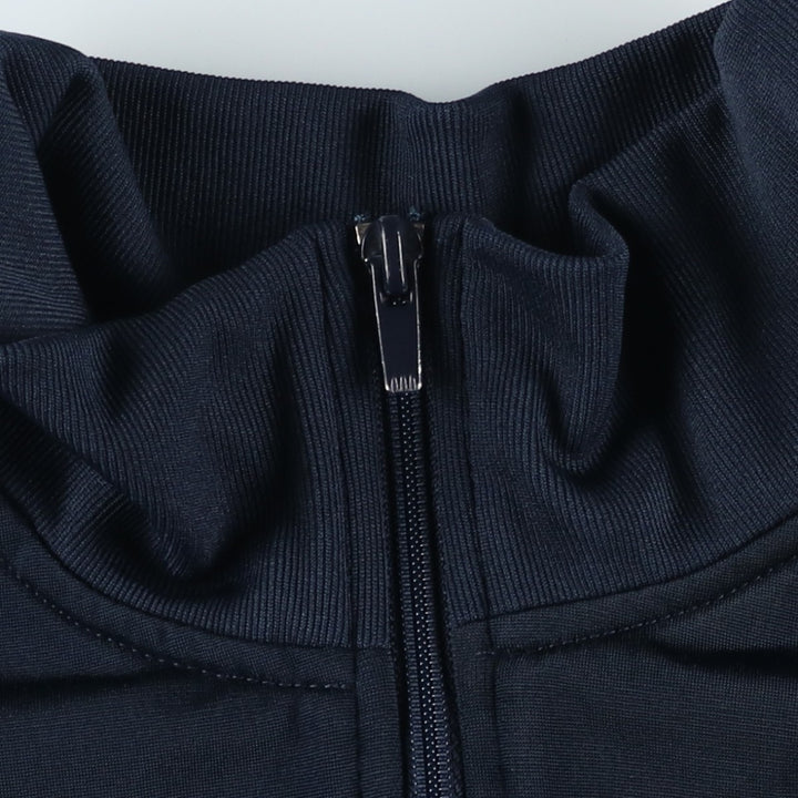 00'S adidas jersey track jacket, men's size M polyester navy blue type Vintage Second Hand