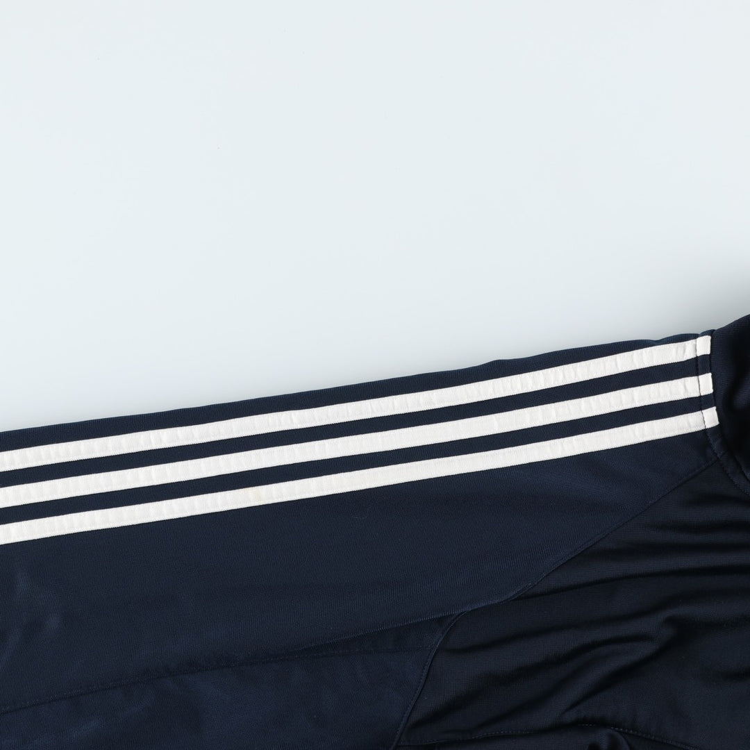 00'S adidas jersey track jacket, men's size M polyester navy blue type Vintage Second Hand