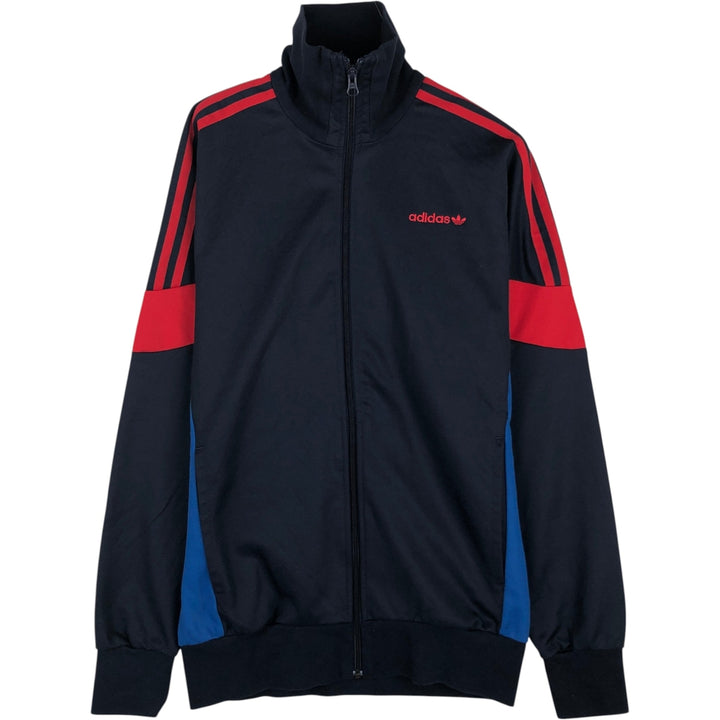 Adidas Originals Jersey Track Jacket Men's M cotton navy blue type Vintage Second Hand
