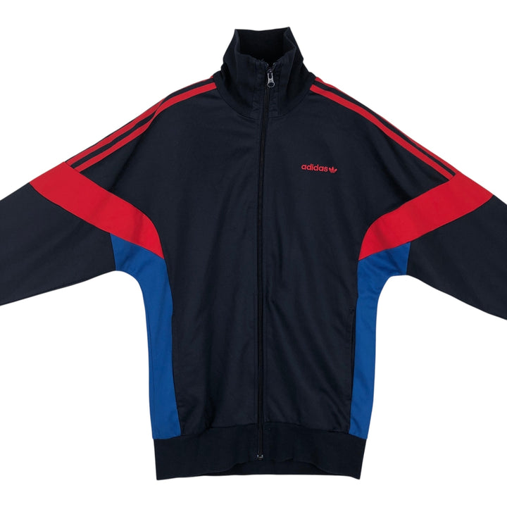 Adidas Originals Jersey Track Jacket Men's M cotton navy blue type Vintage Second Hand