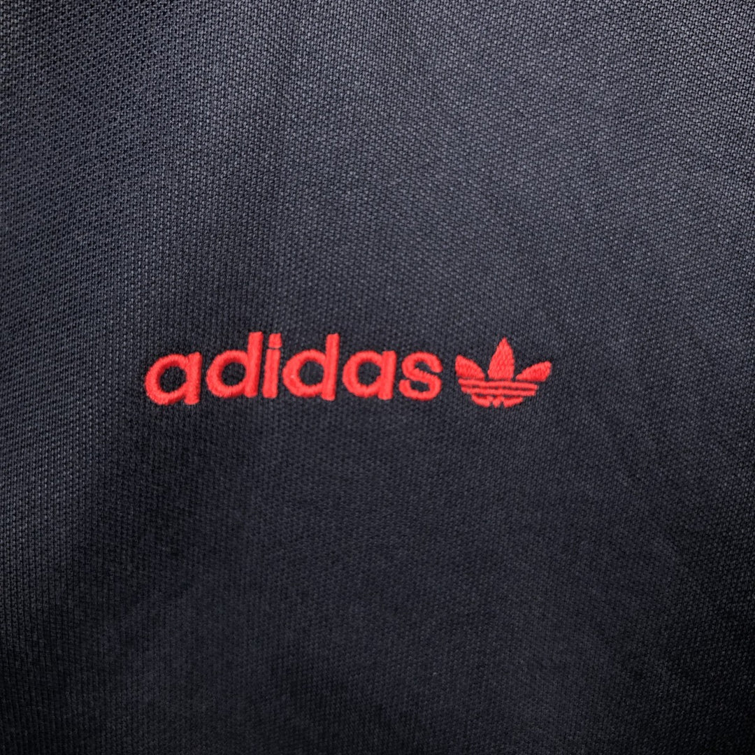 Adidas Originals Jersey Track Jacket Men's M cotton navy blue type Vintage Second Hand