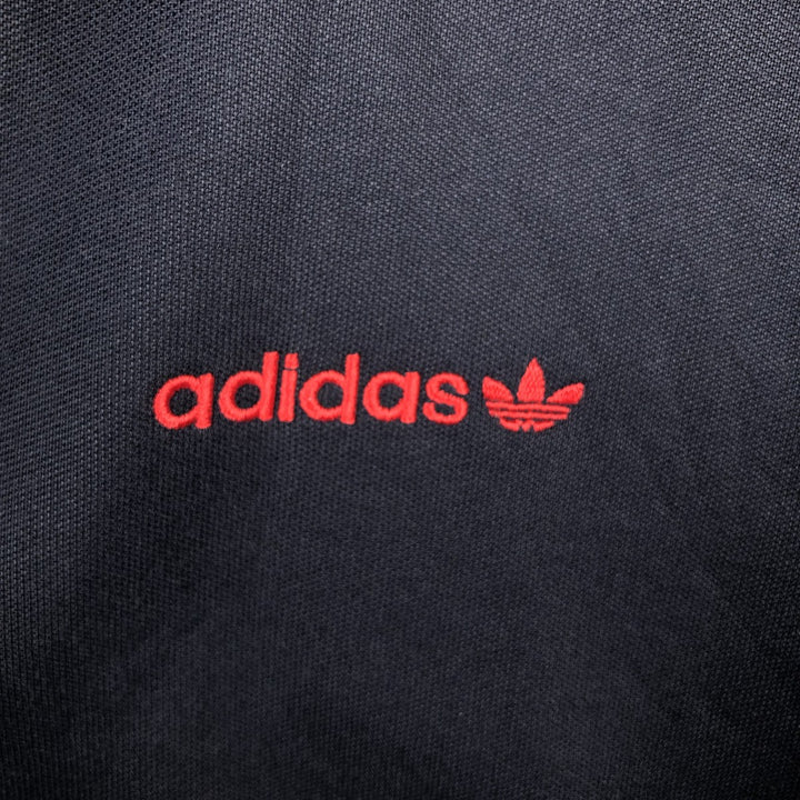 Adidas Originals Jersey Track Jacket Men's M cotton navy blue type Vintage Second Hand
