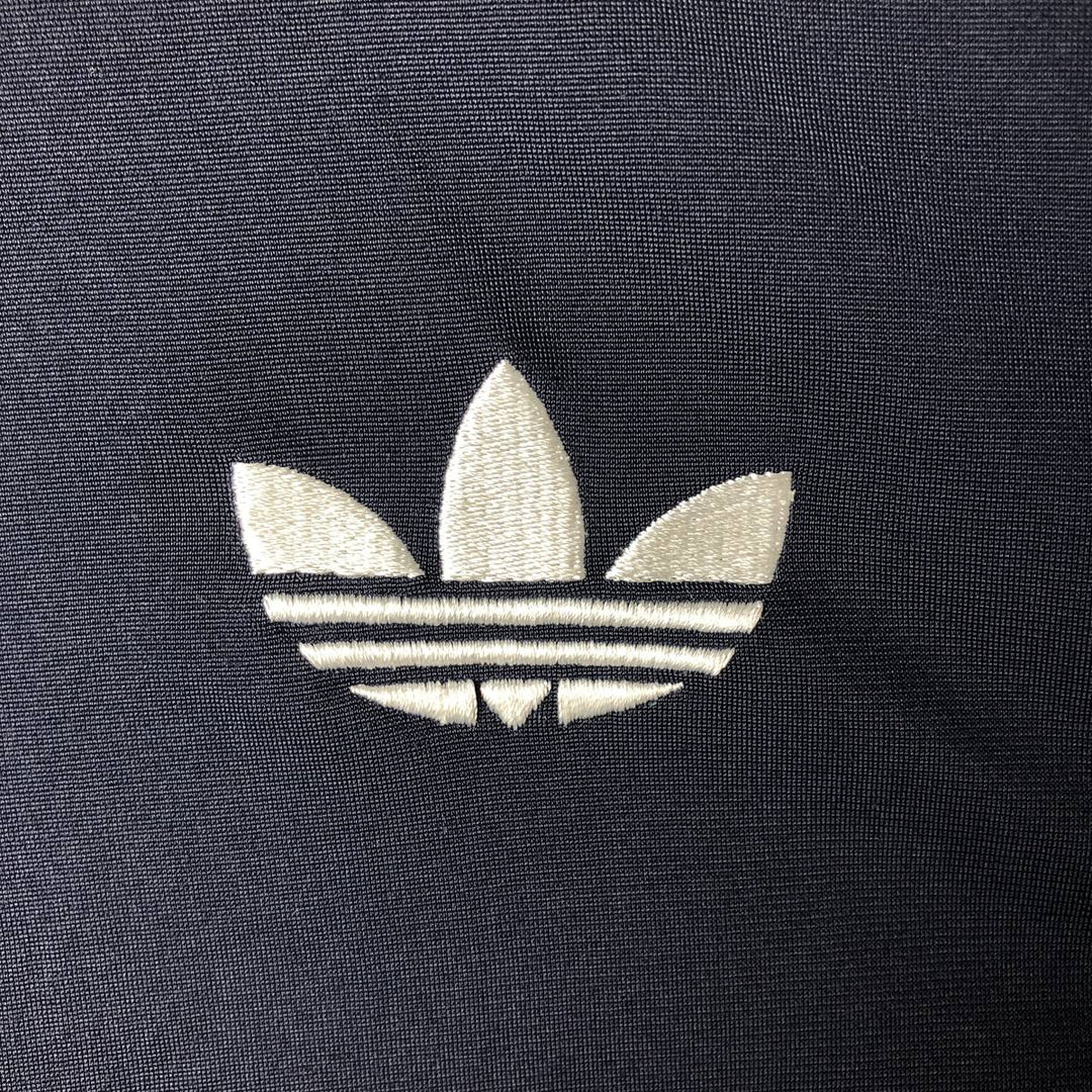 Adidas Originals Jersey Track Jacket Men's Size L polyester navy blue type Vintage Second Hand