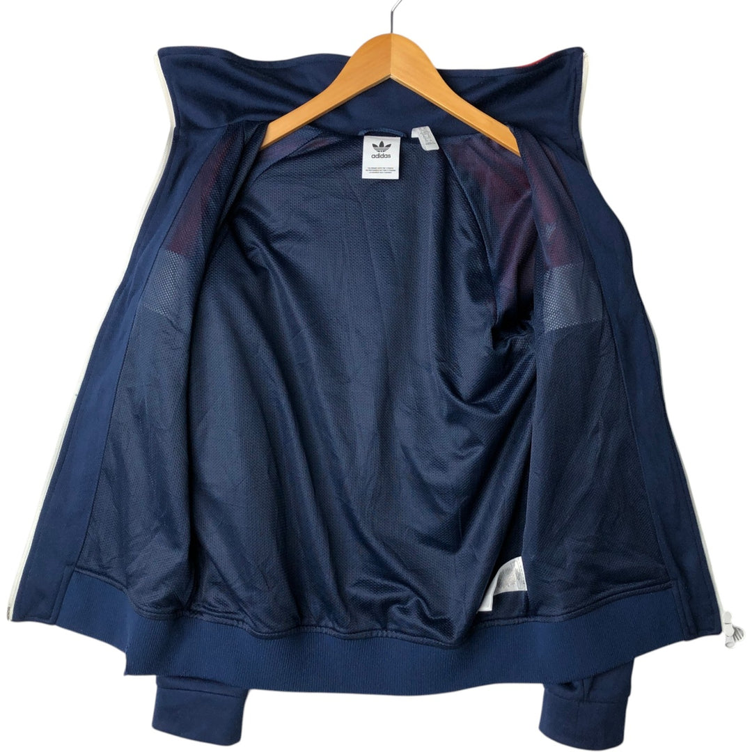 Adidas Originals Jersey Track Jacket, Men's Size XS recycled polyester navy blue type Vintage Second Hand