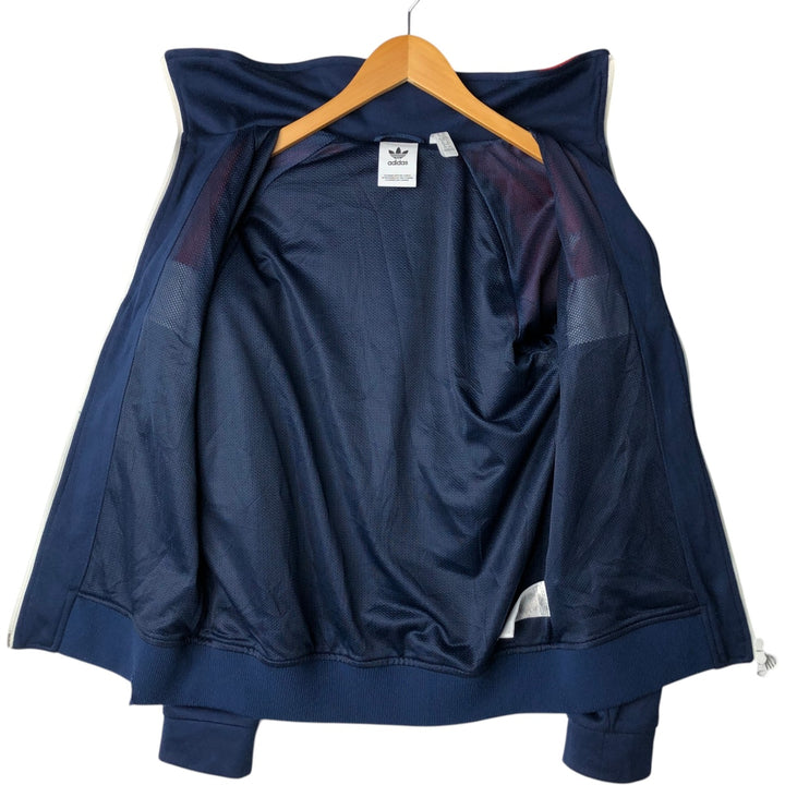 Adidas Originals Jersey Track Jacket, Men's Size XS recycled polyester navy blue type Vintage Second Hand