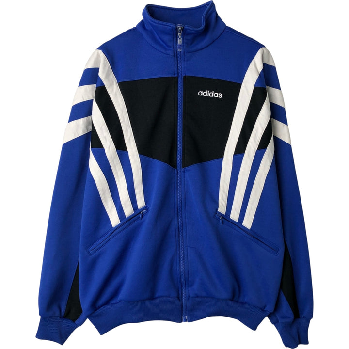 Adidas adidas jersey track jacket men's size M unclear blue type Vintage Second Hand