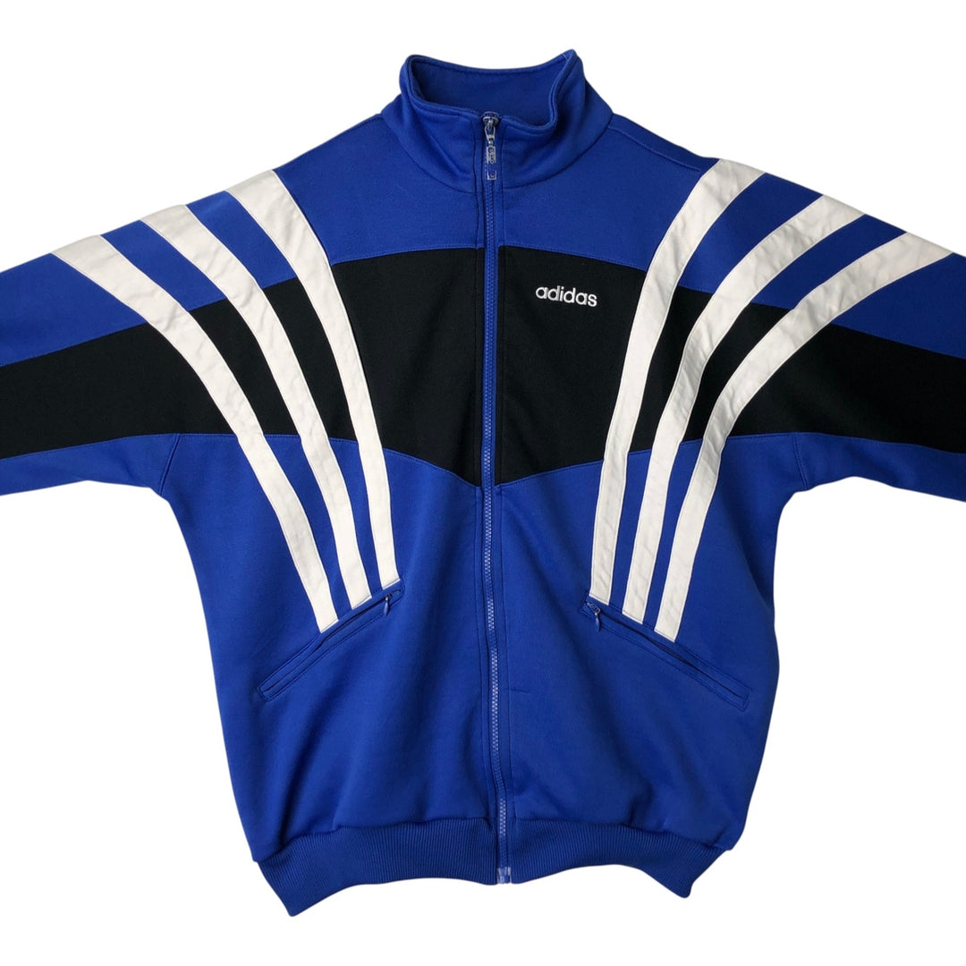 Adidas adidas jersey track jacket men's size M unclear blue type Vintage Second Hand