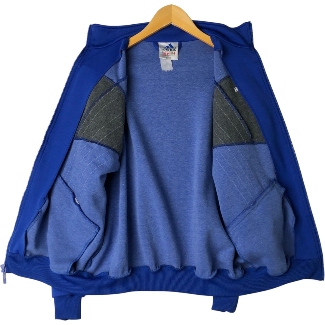 Adidas adidas jersey track jacket men's size M unclear blue type Vintage Second Hand