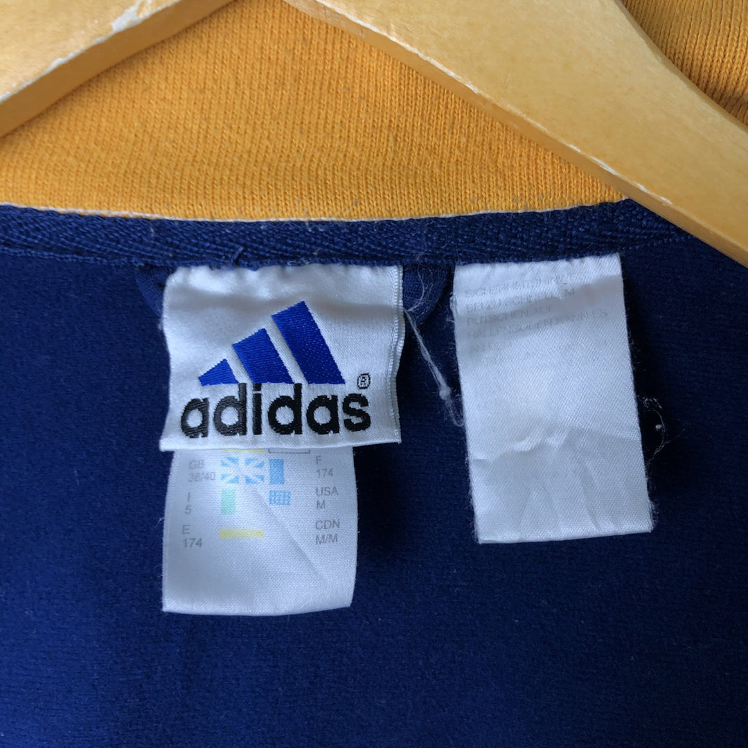 90'S Adidas track jacket, men's size M (approx.) unclear Navy blue Vintage Second Hand