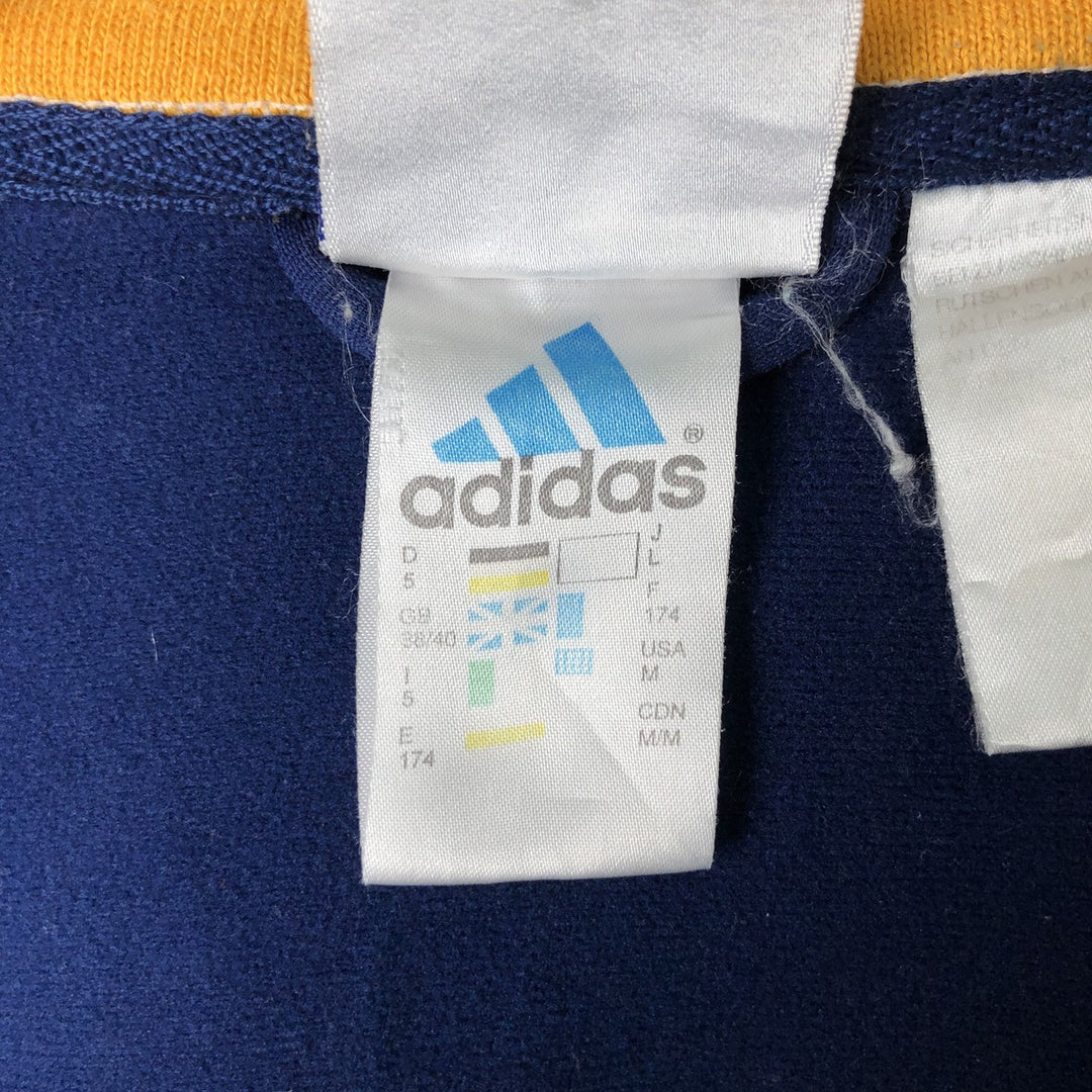 90'S Adidas track jacket, men's size M (approx.) unclear Navy blue Vintage Second Hand