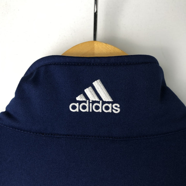 90'S Adidas track jacket, men's size M (approx.) unclear Navy blue Vintage Second Hand