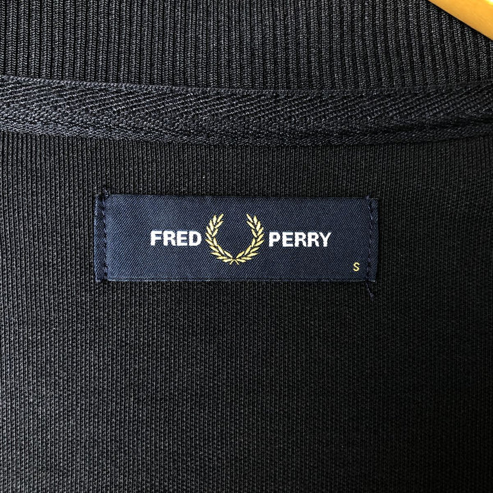 Fred Perry track jacket, men's size S (equivalent to size S) polyester black type Vintage Second Hand