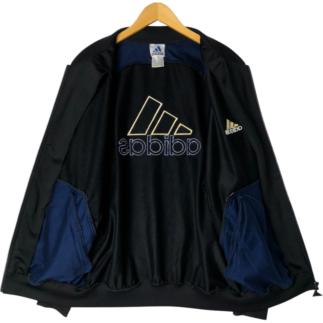 Vintage 90s-00'S Adidas track jacket, size M, men's polyester black type Vintage Second Hand