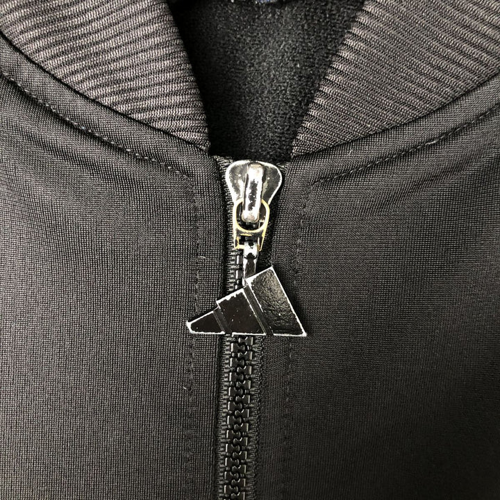 Vintage 90s-00'S Adidas track jacket, size M, men's polyester black type Vintage Second Hand