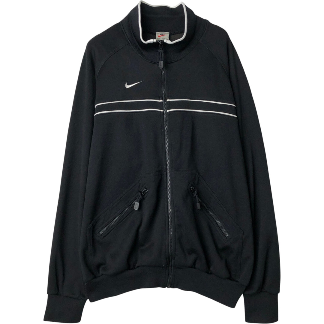 Nike Track Jacket, Made in USA, Men's Size M (equivalent to size M) polyester black type Vintage Second Hand
