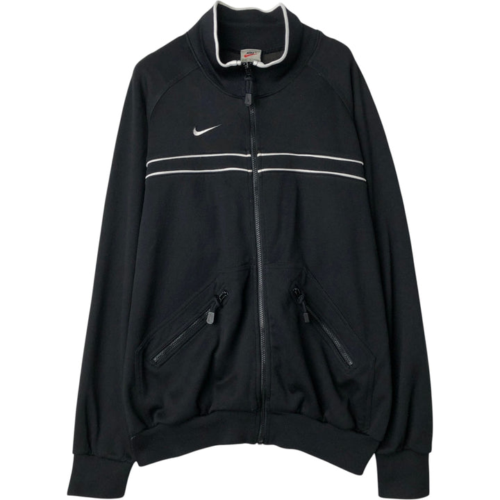 Nike Track Jacket, Made in USA, Men's Size M (equivalent to size M) polyester black type Vintage Second Hand