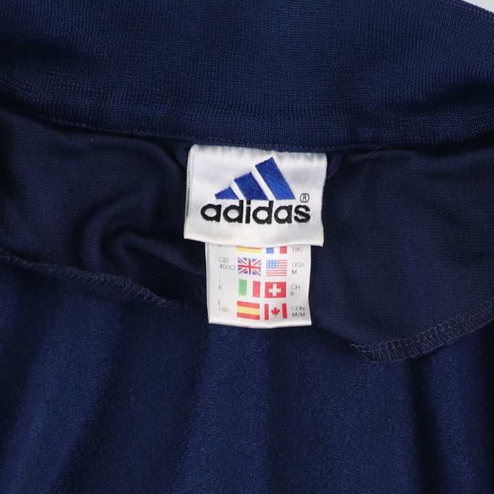 90s-00'S Adidas Jersey Track Jacket, Men's Size Medium polyester navy blue type Vintage Second Hand
