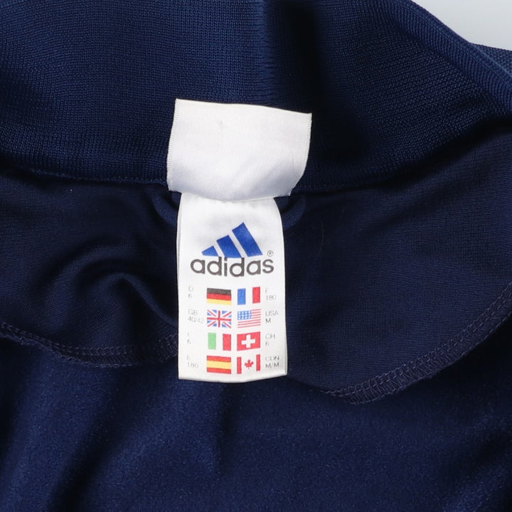 90s-00'S Adidas Jersey Track Jacket, Men's Size Medium polyester navy blue type Vintage Second Hand