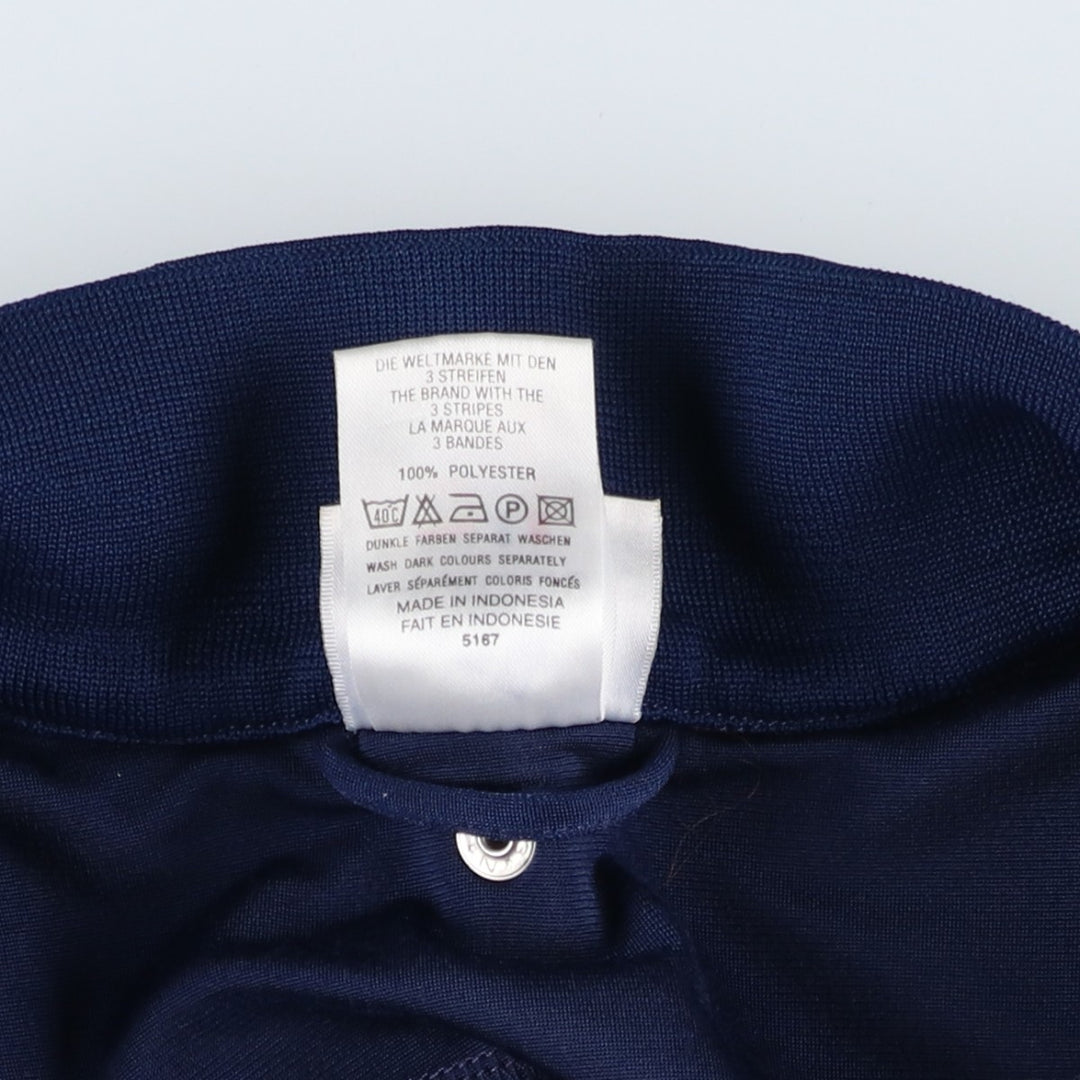 90s-00'S Adidas Jersey Track Jacket, Men's Size Medium polyester navy blue type Vintage Second Hand