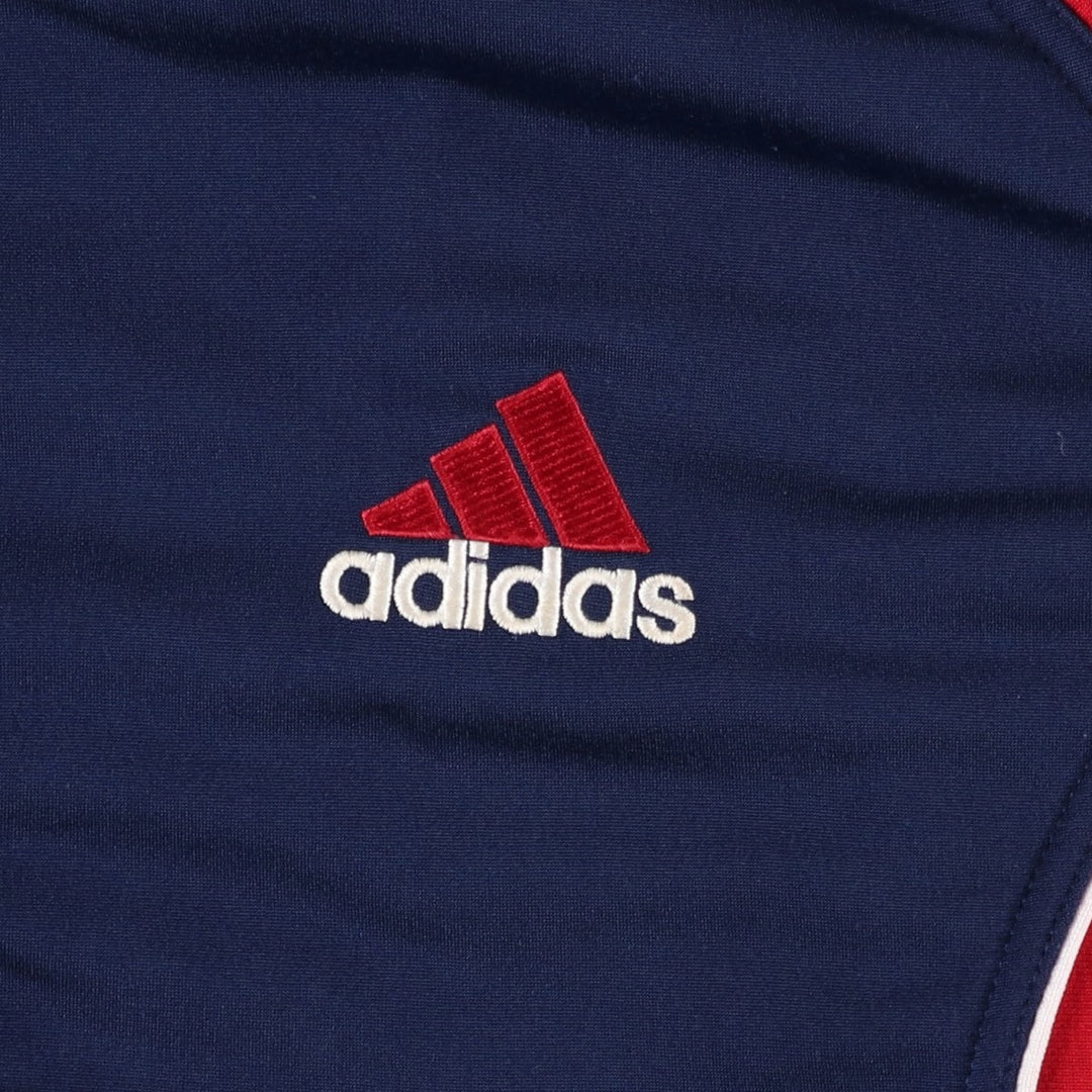 90s-00'S Adidas Jersey Track Jacket, Men's Size Medium polyester navy blue type Vintage Second Hand