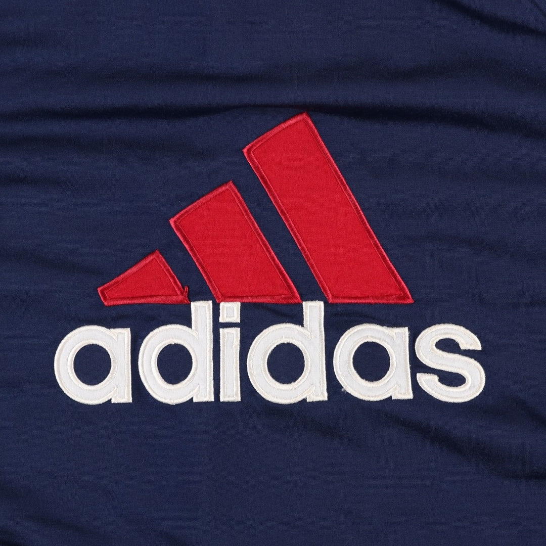 90s-00'S Adidas Jersey Track Jacket, Men's Size Medium polyester navy blue type Vintage Second Hand