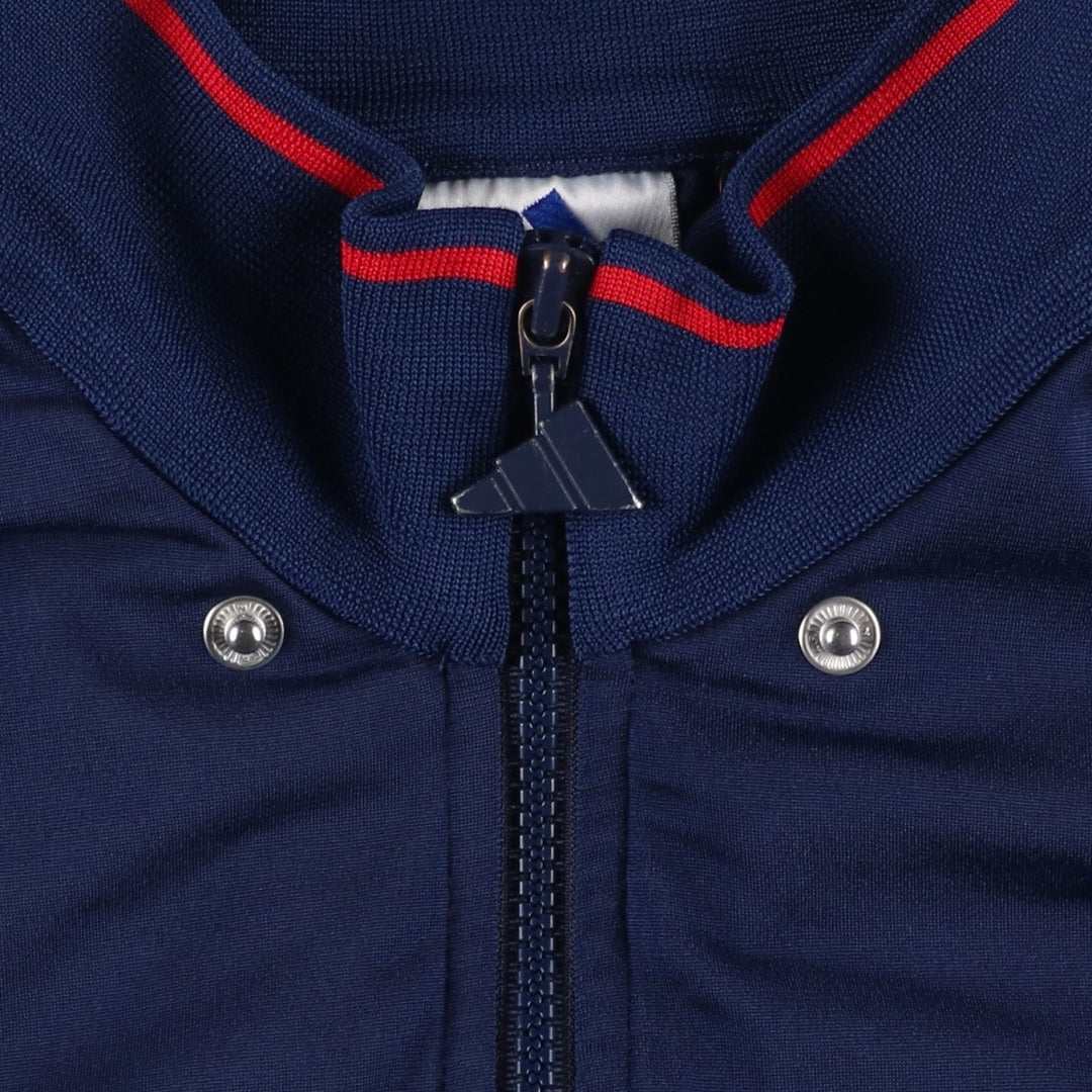 90s-00'S Adidas Jersey Track Jacket, Men's Size Medium polyester navy blue type Vintage Second Hand