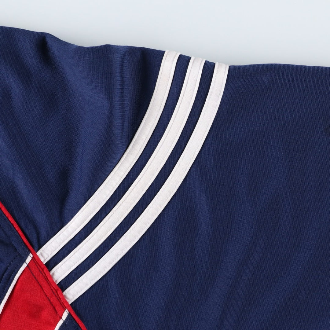 90s-00'S Adidas Jersey Track Jacket, Men's Size Medium polyester navy blue type Vintage Second Hand
