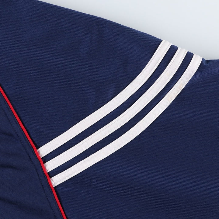 90s-00'S Adidas Jersey Track Jacket, Men's Size Medium polyester navy blue type Vintage Second Hand