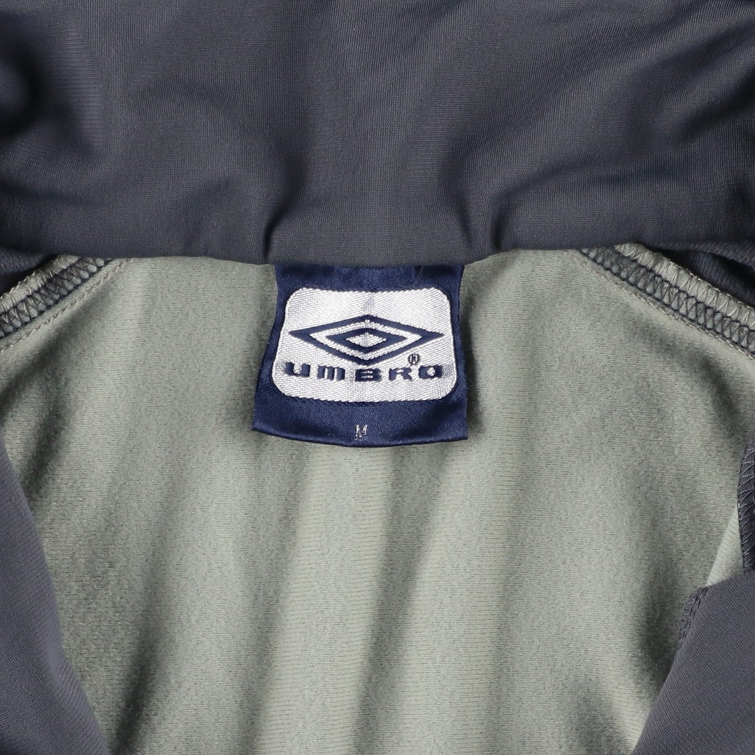 Vintage 90'S Umbro Track Jacket, Men's Size Medium polyester gray type Vintage Second Hand