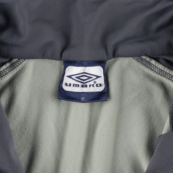 Vintage 90'S Umbro Track Jacket, Men's Size Medium polyester gray type Vintage Second Hand