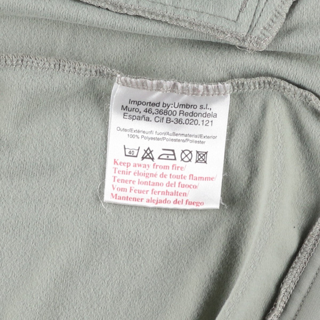 Vintage 90'S Umbro Track Jacket, Men's Size Medium polyester gray type Vintage Second Hand