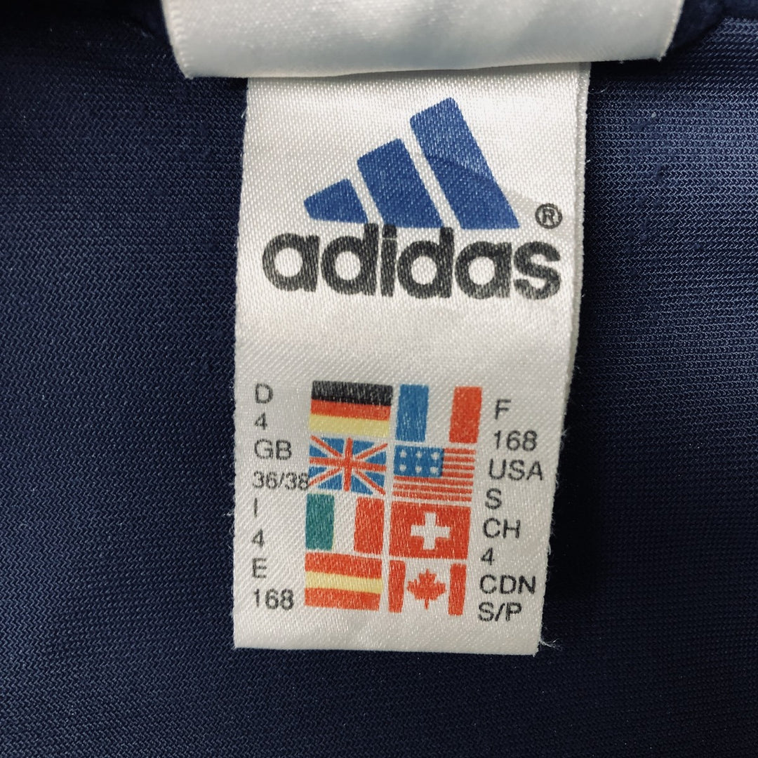 90s-00'S Adidas Trefoil Logo Velour Track Jacket, Men's Size S (approx.) polyester navy blue type Vintage Second Hand