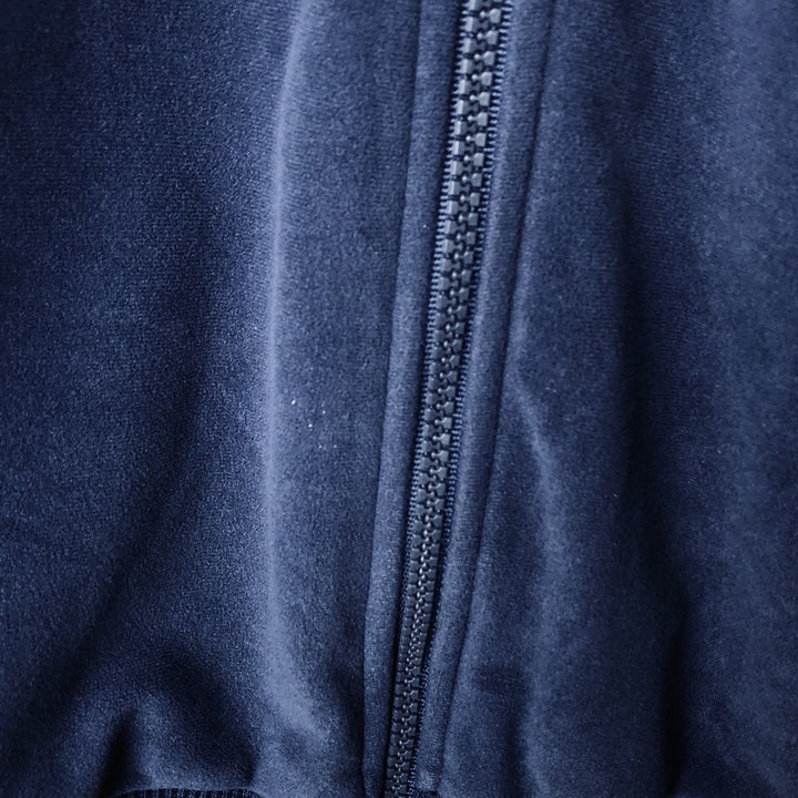 90s-00'S Adidas Trefoil Logo Velour Track Jacket, Men's Size S (approx.) polyester navy blue type Vintage Second Hand