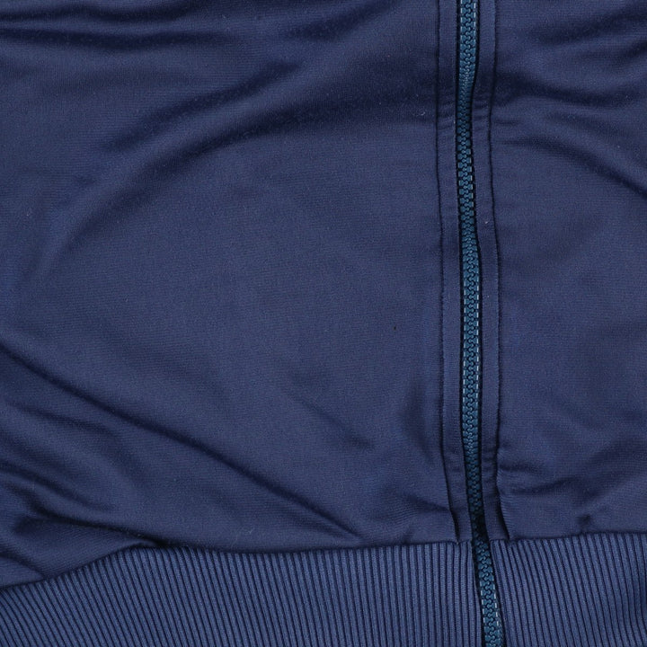 Vintage 80s-90'S adidas track jacket, men's M size polyester navy blue type Vintage Second Hand