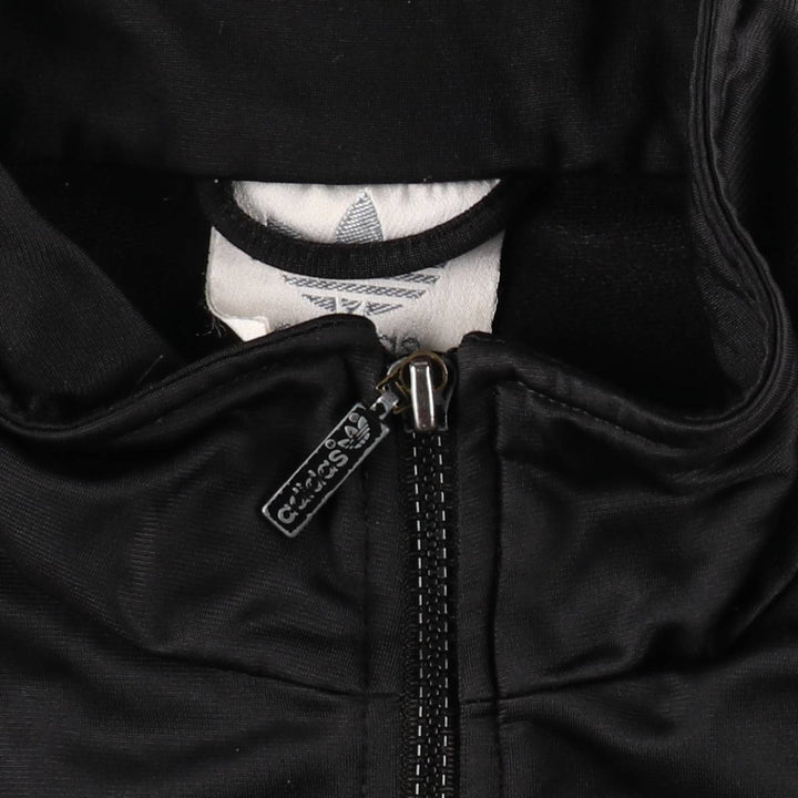 Vintage 1980'S adidas Trefoil logo track jacket, men's size L polyester black type Vintage Second Hand