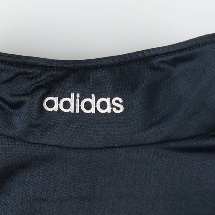 Vintage 1980'S adidas Trefoil logo track jacket, men's size L polyester Emerald green Vintage Second Hand