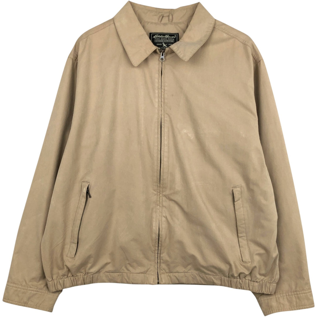 Eddie Bauer Swing Top Sports Jacket, Men's Size L polyester Beige type Vintage Second Hand
