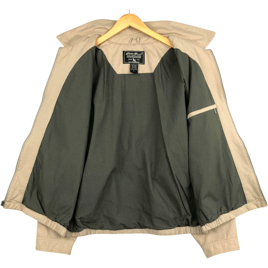 Eddie Bauer Swing Top Sports Jacket, Men's Size L polyester Beige type Vintage Second Hand