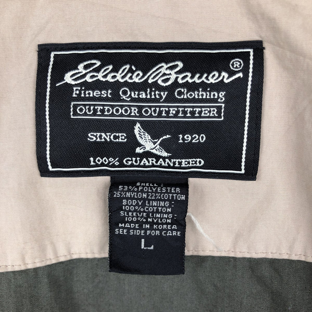Eddie Bauer Swing Top Sports Jacket, Men's Size L polyester Beige type Vintage Second Hand