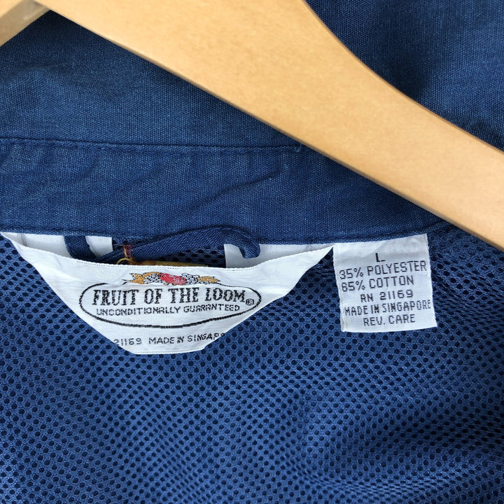 Fruit of the Loom Swing Top Sports Jacket, Men's Size L (approx.) polyester blue type Vintage Second Hand