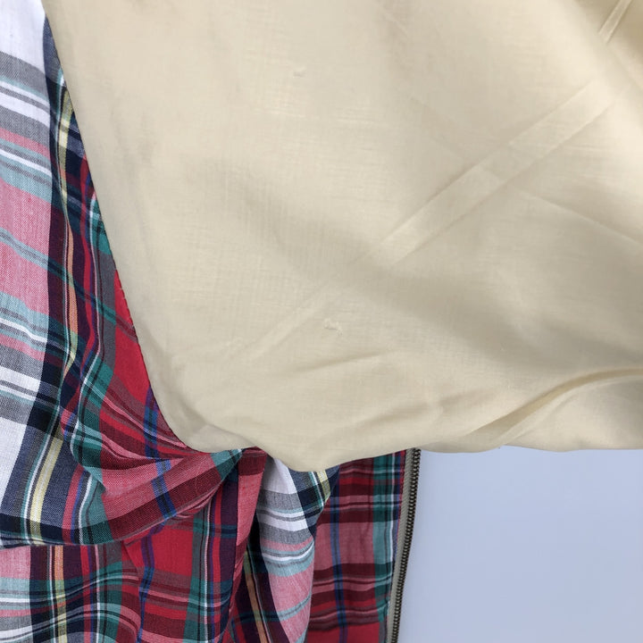 90'S Eddie Bauer Harrington Jacket, Swing Top, Men's XL equivalent, Check Pattern Liner, Vintage polyester Beige type Vintage Second Hand