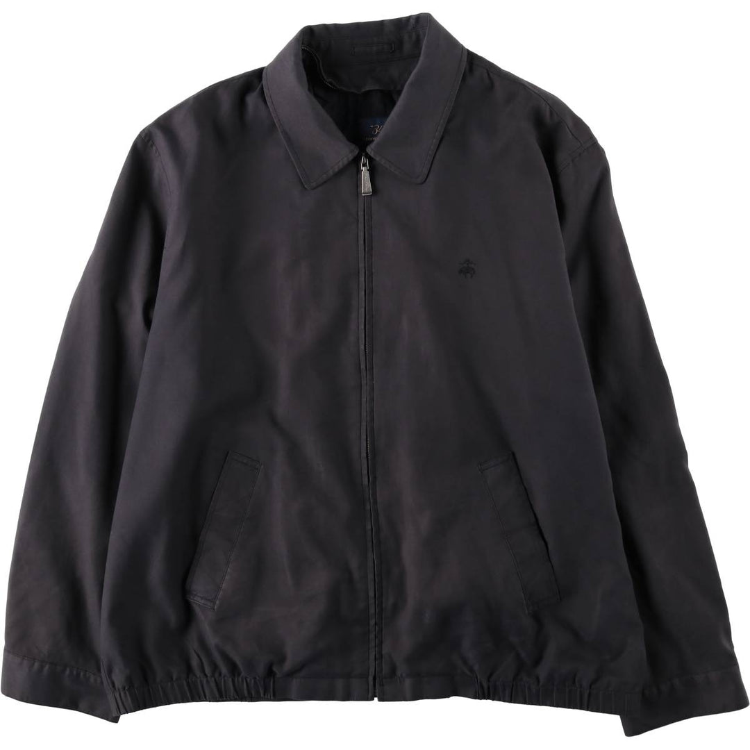 Brooks Brothers 346 Swing Top Sports Jacket, Men's Size XL (approx.) Nylon Charcoal Vintage Second Hand