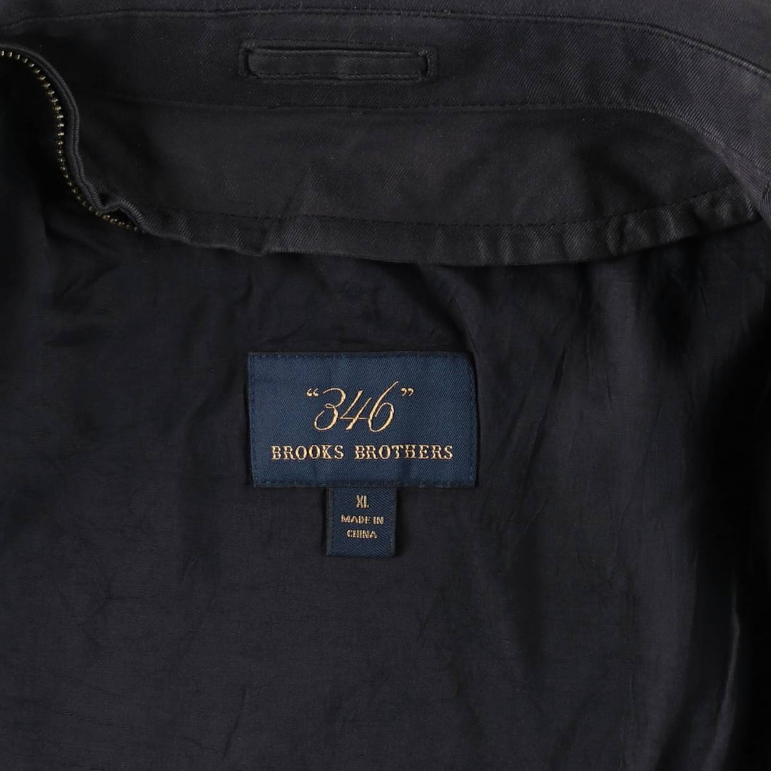 Brooks Brothers 346 Swing Top Sports Jacket, Men's Size XL (approx.) Nylon Charcoal Vintage Second Hand