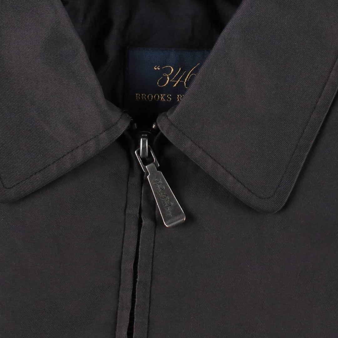 Brooks Brothers 346 Swing Top Sports Jacket, Men's Size XL (approx.) Nylon Charcoal Vintage Second Hand