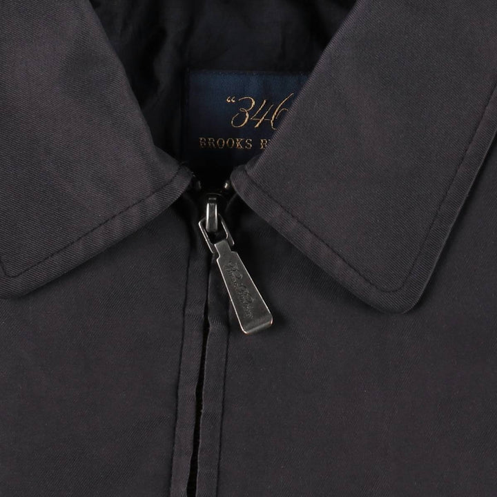 Brooks Brothers 346 Swing Top Sports Jacket, Men's Size XL (approx.) Nylon Charcoal Vintage Second Hand