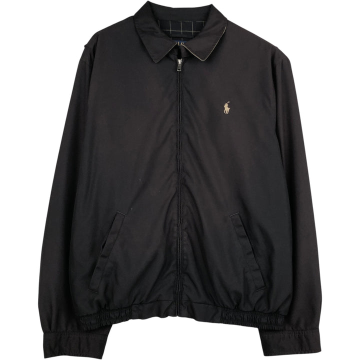 Ralph Lauren POLO RALPH LAUREN Swing Top Sports Jacket Men's L size polyester black type Vintage Second Hand