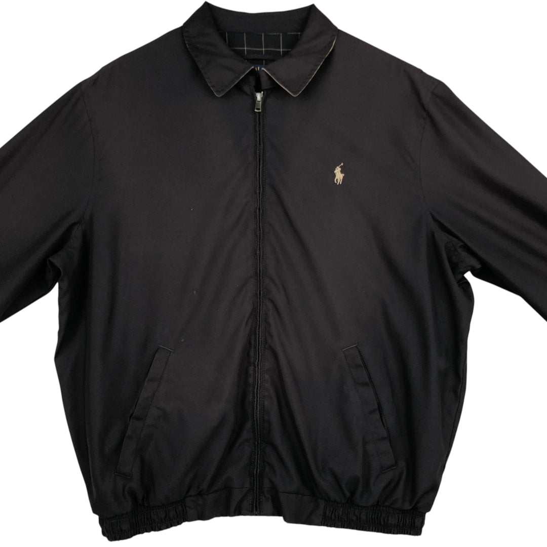 Ralph Lauren POLO RALPH LAUREN Swing Top Sports Jacket Men's L size polyester black type Vintage Second Hand