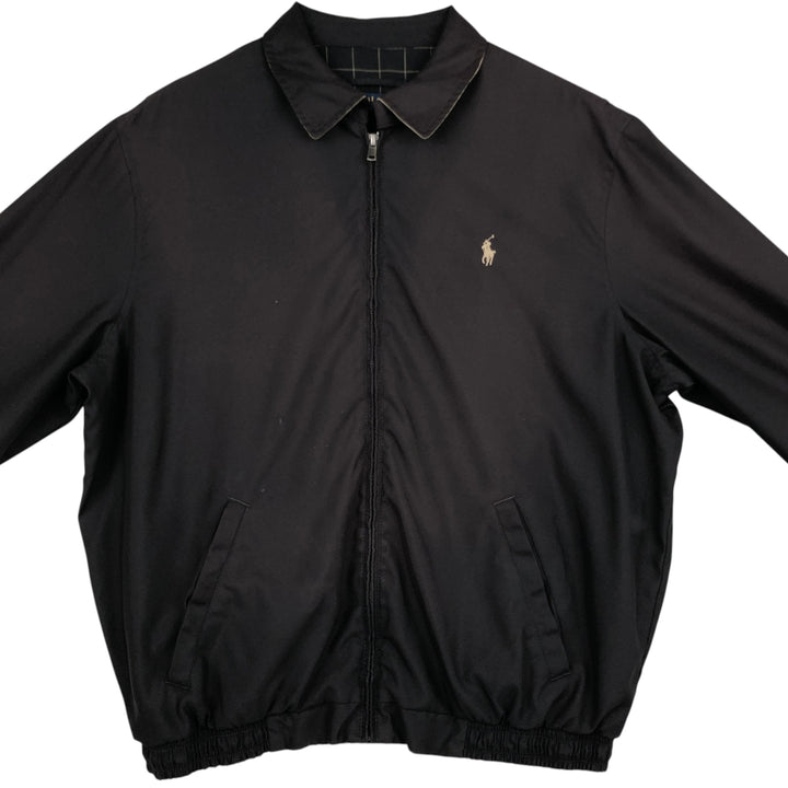 Ralph Lauren POLO RALPH LAUREN Swing Top Sports Jacket Men's L size polyester black type Vintage Second Hand